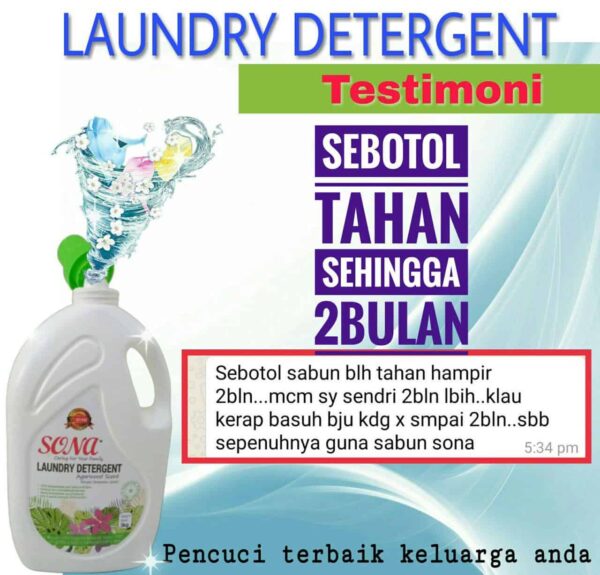 testimoni Sona Laundry Detergent 5